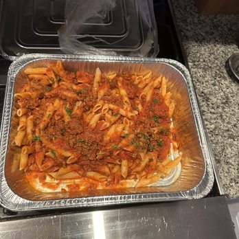 La Spezia - Top view of "full tray" bolognese - Italian Near Me - Sea Cliff, New York