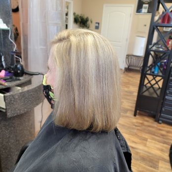Hair By Debbie Stacy - Beautiful blonde foil. Started out solid dark blonde. - Hair Stylists Near Me - Lacey, Washington Hair By Debbie Stacy - Beautiful blonde foil. Started out solid dark blonde. - Hair Stylists Near Me - Lacey, Washington