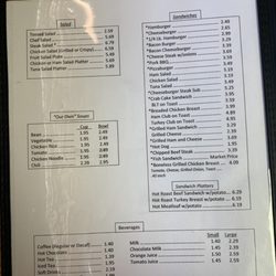Kelly's Scenic View Restaurant - Menu