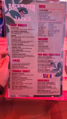 Menu photo 8 Backwater Jacks Osage Beach, MO