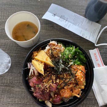 Mama Kim’s - BYOB 2 choice and miso soup - Poke Near Me - Honolulu, Hawaii Mama Kim’s - BYOB 2 choice and miso soup - Poke Near Me - Honolulu, Hawaii