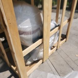 Logicstics - Crate being built for JP Medics massage chair.