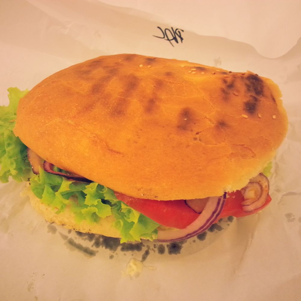 Chicken burger.