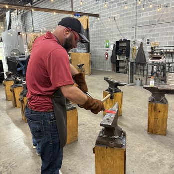 Lawless Forge - Flatten that blade! - Team Building Activities Near Me - Sterling, Virginia Lawless Forge - Flatten that blade! - Team Building Activities Near Me - Sterling, Virginia