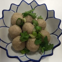 Lock chin moo - Steamed Pork Balls and chilli dip