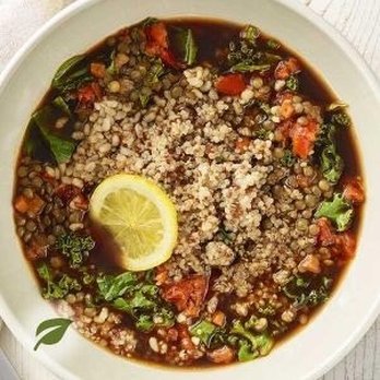 Panera Bread - Vegan Quinoa Broth Bowl as pictured on their menu. Definitely not what was delivered. - Sandwiches Near Me - Framingham, Massachusetts Panera Bread - Vegan Quinoa Broth Bowl as pictured on their menu. Definitely not what was delivered. - Sandwiches Near Me - Framingham, Massachusetts