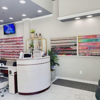 Stylish Nails - Check in Reception and Polish Rack Center - Nail Salons Near Me - Mount Pleasant, South Carolina Stylish Nails - Check in Reception and Polish Rack Center - Nail Salons Near Me - Mount Pleasant, South Carolina