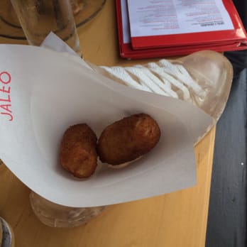 Jaleo - Chicken fritters (comes out in a strange shoe container) - Spanish Near Me - Washington, DC, District of Columbia