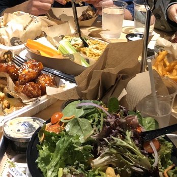 Fire Wings - Salad, fries, garlic noodles & wings... yum! - Chicken Wings Near Me - Alameda, California Fire Wings - Salad, fries, garlic noodles & wings... yum! - Chicken Wings Near Me - Alameda, California