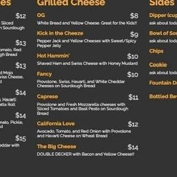 Hot Off The Presses - Menu