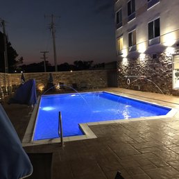 Really nice pool ... lit up nicely at night.