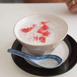Tiny Sweetie - Watermelon Sago with Coconut Milk