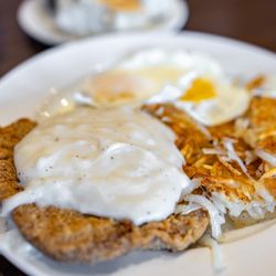 Bob Evans - Country Fried Steak & Eggs ($11)