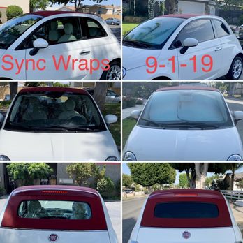 Sync Wraps - Before and after tint (lighting is obviously different not giving true color effect due to time and location difference) - Vehicle Wraps Near Me - Orange, California Sync Wraps - Before and after tint (lighting is obviously different not giving true color effect due to time and location difference) - Vehicle Wraps Near Me - Orange, California
