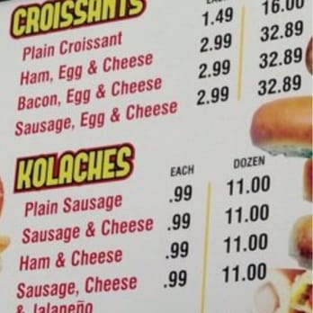 Ace Donuts - a menu for a fast food restaurant - Donuts Near Me - Jennings, Louisiana