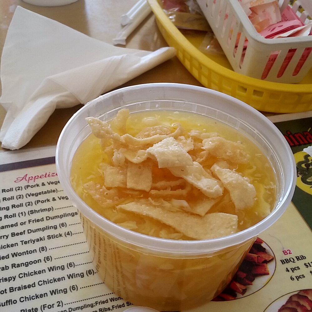 I usually don't get soup. But when I do it's Egg Drop Soup from China .
