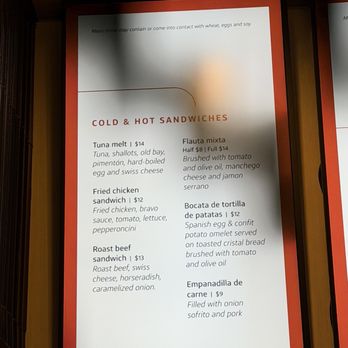 Capital One Landing at DCA - Menu - at the cafe - Airport Lounges Near Me - Arlington, Virginia