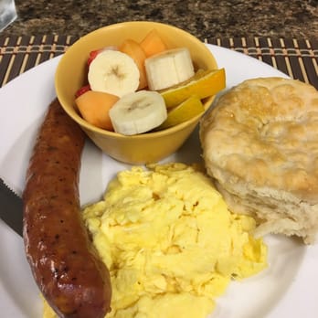 Bacon's Bistro and Cafe - Classic breakfast with fruit instead of hash browns. - Breakfast & Brunch Near Me - Hurst, Texas