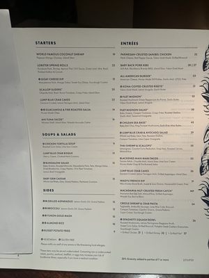 Menu photo 1 Tommy Bahama Restaurant & Bar The Woodlands, TX Menu photo 1 Tommy Bahama Restaurant & Bar The Woodlands, TX