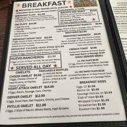 C&C Cafe - Menu