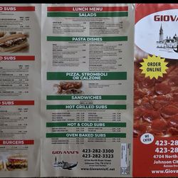 Giovanni's - Menu 1