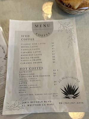 Menu photo 1 El Buen Gusto Whittier, CA Menu photo 1 El Buen Gusto Whittier, CA