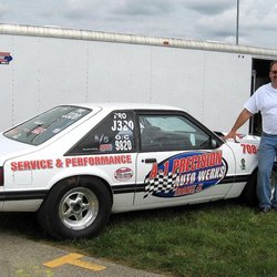 A-1 Precision Auto - A1's owner, Matt O'connell, with his weekend warrior (or consider it a rolling advertisement).