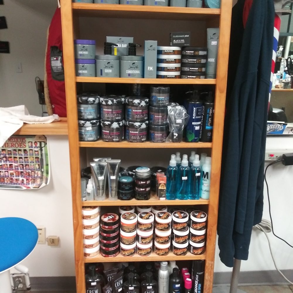 This place has all my hair product needs from elegance, suavecito and Johnny b! Great barbers, amazing haircuts, and awesome prices. This place has all my hair product needs from elegance, suavecito and Johnny b! Great barbers, amazing haircuts, and awesome prices.