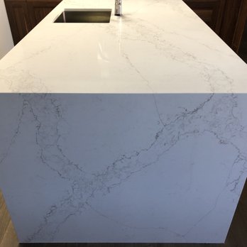 Xing Construction - Vadara Bronzo veins from countertop down to waterfall - Countertop Installation Near Me - Hayward, California Xing Construction - Vadara Bronzo veins from countertop down to waterfall - Countertop Installation Near Me - Hayward, California