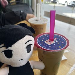 1+1 Restaurant & Tea - Matcha Flavored Milk Tea and brown sugar Milk Tea