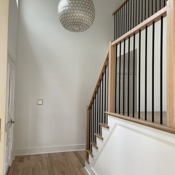 Kustom Floors - After - Refinished floors, renovated stairs, painting - Flooring Near Me