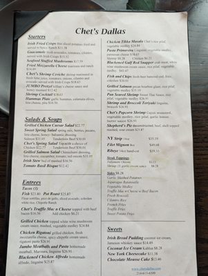 Menu photo 8 Chet's Dallas Dallas, TX Menu photo 8 Chet's Dallas Dallas, TX