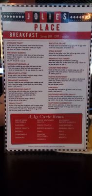 Menu photo 3 Jolie's Place Chandler, AZ