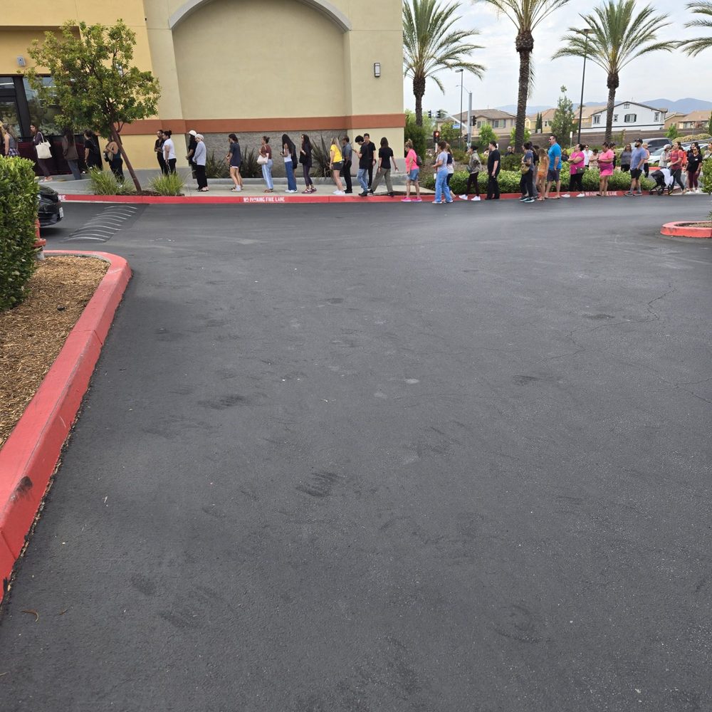 Trader Joe's - 7.17.2024 The line of crazies waiting for the mini cooler bags!! - Grocery Near Me - Murrieta, California