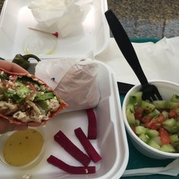 Greek Chicken Salad Wrap