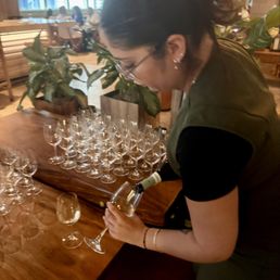Complimentary champagne as you arrive