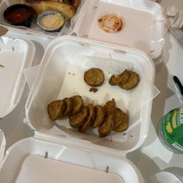 The $11 to go fried pickles The $11 to go fried pickles