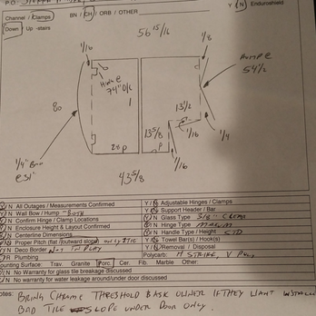 Direct Shower Door - Measurements - Glass & Mirrors Near Me - Upland, California Direct Shower Door - Measurements - Glass & Mirrors Near Me - Upland, California