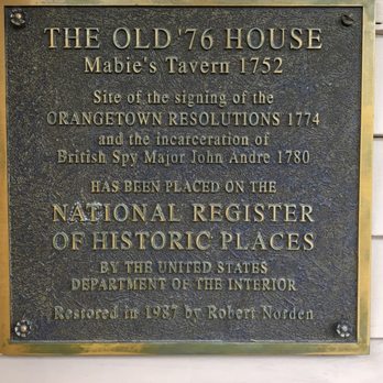 The '76 House - National Register plaque - New American Near Me - Tappan, New York The '76 House - National Register plaque - New American Near Me - Tappan, New York