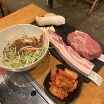 Sookdal - Getting ready for amazing pork belly and pork shoulder - Korean Near Me - Garden Grove, California