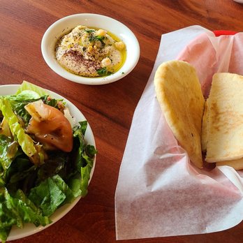 Pita W Shawarma - Salad, hummus, and pita. All this comes with your plate. - Mediterranean Near Me - Buffalo Grove, Illinois Pita W Shawarma - Salad, hummus, and pita. All this comes with your plate. - Mediterranean Near Me - Buffalo Grove, Illinois