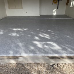 Finished epoxy floor