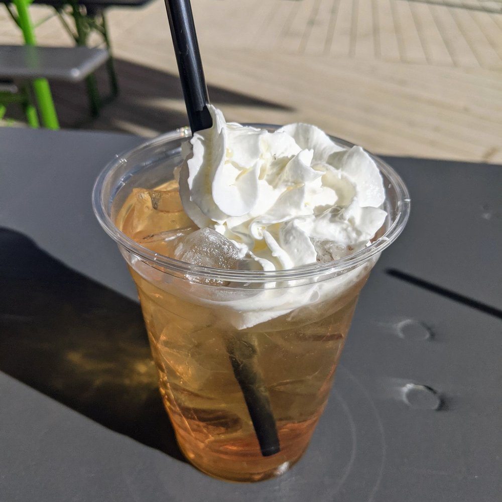 The Pitch - Butter beer highlight! during Harry Potter trivia. Pre-stirred - Coffee & Tea Near Me - Austin, Texas The Pitch - Butter beer highlight! during Harry Potter trivia. Pre-stirred - Coffee & Tea Near Me - Austin, Texas