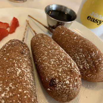 Over Easy - Tavernier - The famous Golden Waffle Dogs!!! - Breakfast & Brunch Near Me - Tavernier, Florida Over Easy - Tavernier - The famous Golden Waffle Dogs!!! - Breakfast & Brunch Near Me - Tavernier, Florida