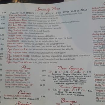 A' Amor'e Pizzeria Grill & Pub - Pizza menu - Pizza Near Me - Pinellas Park, Florida