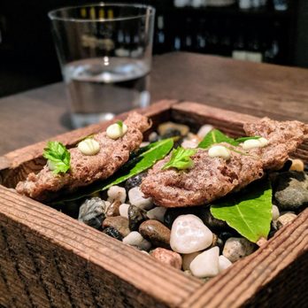 Commis - Fresh anchovy with buckwheat and bay laurel - New American Near Me - Oakland, California Commis - Fresh anchovy with buckwheat and bay laurel - New American Near Me - Oakland, California