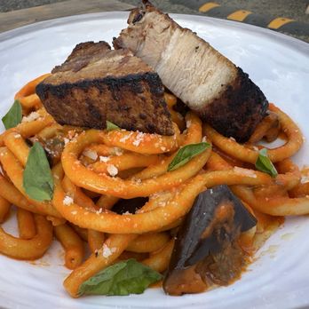 House of Brassi's - Bucatini with pork belly - Pizza Near Me - Mcminnville, Oregon House of Brassi's - Bucatini with pork belly - Pizza Near Me - Mcminnville, Oregon