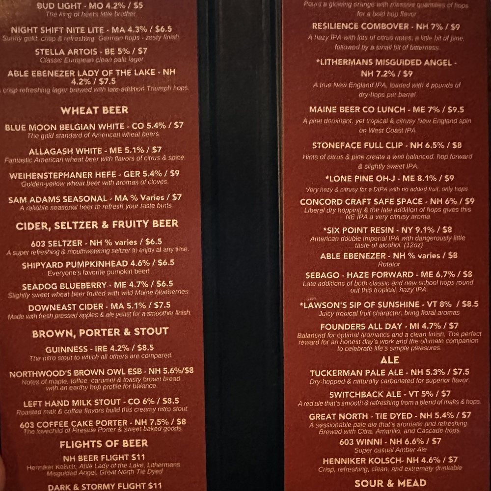 New England's Tap House Grille - Beers on tap 1/2023 - American Near Me - Hooksett, New Hampshire New England's Tap House Grille - Beers on tap 1/2023 - American Near Me - Hooksett, New Hampshire