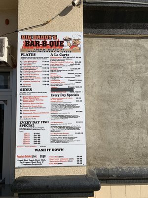 Menu photo 8 Big Daddy's BBQ San Jacinto, CA