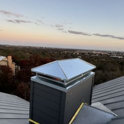 Santa Chimney Sweep - Custom Chase Cover Installation